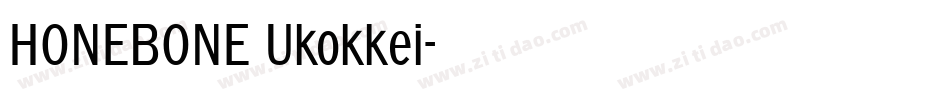 HONEBONE Ukokkei字体转换